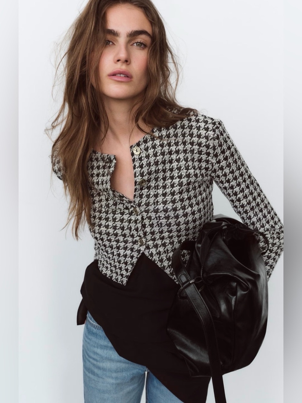 🇺🇸FIRM PRICE🇺🇸Zara Houndstooth Jacket